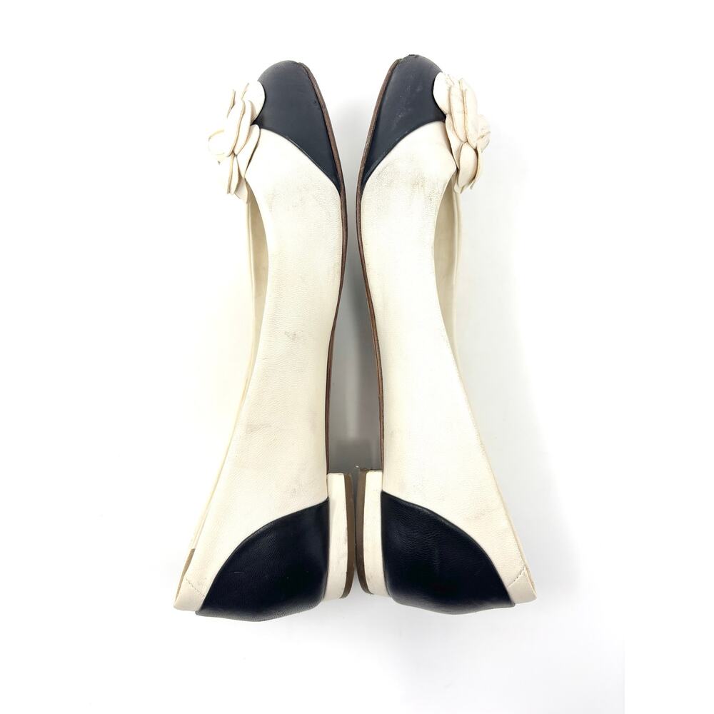 Chanel CC Camellia Flower Leather Ballet Flats EU 39 - Picture 5 of 9